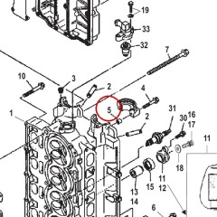 Mercury - Dowel Pin - Quicksilver - 17-804113