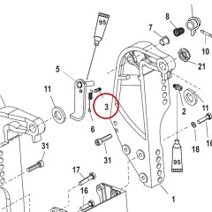 Mercury - Groove Pin - Quicksilver - 17-99604