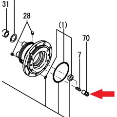 Yanmar - Piston Assembly - ViO35-6A Excavator - 172450-73551