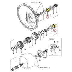 Yanmar - Roller Bearing - KM2P - 177088-03520