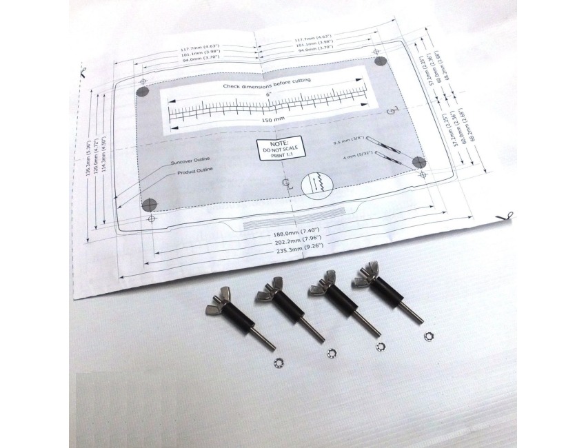 Lowrance Elite / Hook 7 HDI - 7m - 7x HDI - Flush mount kit - 000-10979-001, Fitting Kits, Bottom Line