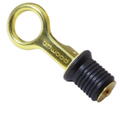 attwood Boat Drain Plug - Brass Snap-Handle - Bung for 1