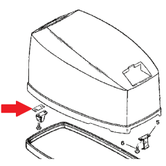 Mercury - SHIM Cowl Latch - 18517