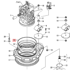 Yanmar SD60 Sail Drive Metal Tie - Diaphragm - 196460-02750