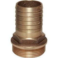 Barrus - 1.5 BSP M to 38mm Hose Tail, bronze - RDG304A28