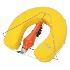 Besto Yellow Horseshoe Buoy Set with Bracket - 20.102.004