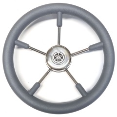 Yamaha 350mm 5-Spoke Steering Wheel - Grey - 3/4