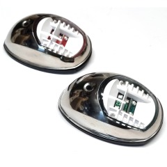 TALAMEX LED Navigation Lights 12V - Stainless - Red / Green - 12.543.062