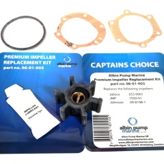 Albin Water Pump Impeller - YANMAR YM & GM-YEU series - 128990-42570 - 06-01-005
