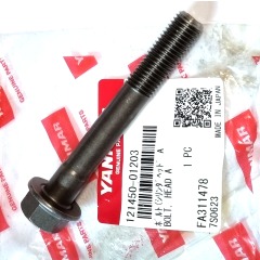 Genuine YANMAR - 2GM20 3GM30 3HM35 3HMF Cylinder Head Bolt - 121450-01203