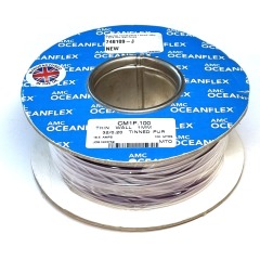 Purple 1.0mm/17 AWG Oceanflex Tinned Single Core Thin Wall Cable (21 amps) 100m
