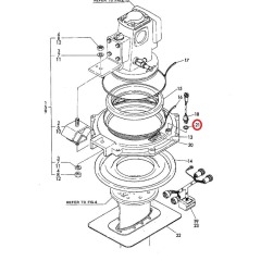 Genuine YANMAR SD20 Sensor Seal - 23418-140000