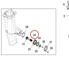 Mercury - Exhaust Plate Spring - Quicksilver - 24-64878