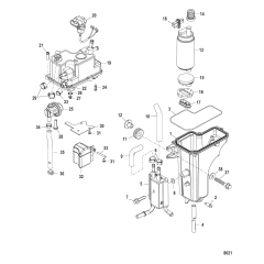 Vapor Separator (USA-1B036614/BEL-0P340242 and above)