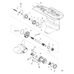 Gear Housing (Propshaft) (2.07:1) (S/N-0T590054 And Up)