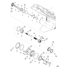 Gear Housing Propeller Shaft - Standard Rotation