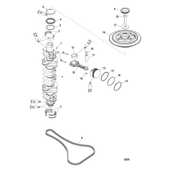 Crankshaft, Pistons and Connecting Rods