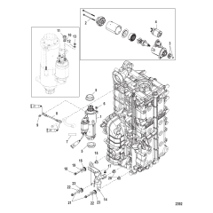 Starter Motor/Electrical Cable Bracket Mounting