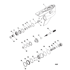 Gear Housing, Offshore HD Propeller Shaft-Counter Rotation