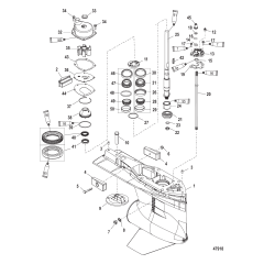Gear Housing Driveshaft, 4.80 Torpedo