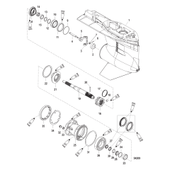 Gear Housing Prop Shaft-Standard Rotation, 4.80 Torpedo 2B026817 and Up