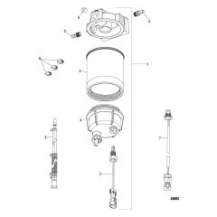 Water Separator Filter Kit 886638A01