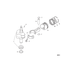 Crankshaft, Piston and Connecting Rods