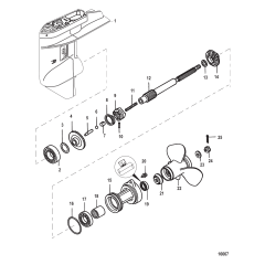 Gear Housing Propeller Shaft -1.92:1 Gear Ratio