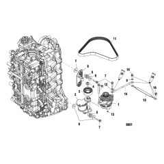 Alternator/Belt Tensioner Mounting