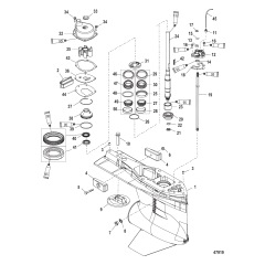 Gear Housing (Driveshaft)(Standard/Counter Rotation)
