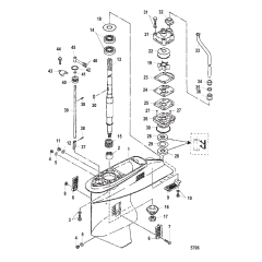 Gear Housing Driveshaft, Serial 0N116271 and Up
