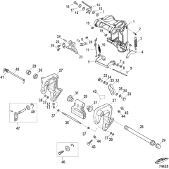 Clamp Brackets/Swivel Bracket Manual Tilt