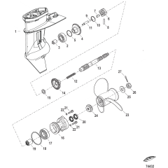 Gear Housing Propeller Shaft -2.17:1