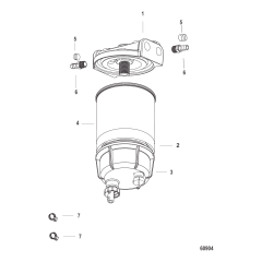 Water Separator Fuel Filter Kit Without WIF Sensor-SeaPro