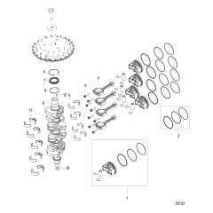 Crankshaft, Pistons and Connecting Rods