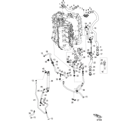 Cooling System 250R - 1E080602 and Above