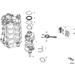 Crankshaft, Pistons and Connecting Rods