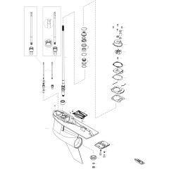 Gear Housing, Driveshaft, 5.44 Torpedo (1.75 Gear Ratio)