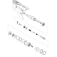 Gear Housing, Prop Shaft-Standard Rotation, 5.44 Torpedo (1.75 Gear Ratio)
