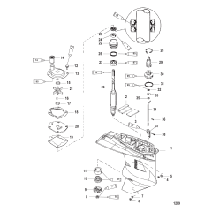 Gear Housing (Driveshaft-Short-2:1 Gear Ratio)