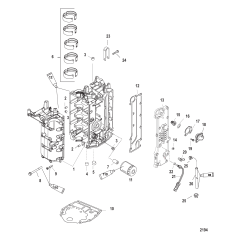 Cylinder Block and Crankcase