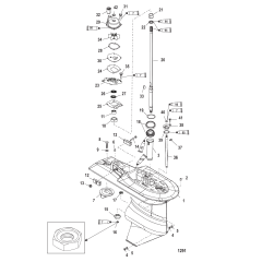 Gear Housing Driveshaft-2.33:1 - Serial #1C033810 & Below