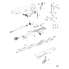 Big Tiller Handle Kit 40-60 EFI 4-Stroke, Manual