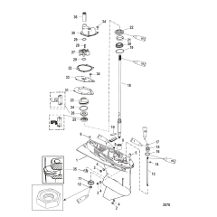 Gear Housing (Driveshaft-Long-2:1 Gear Ratio)
