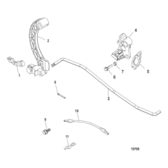 Attaching Kit - Remote Control (30/40 Hp) EFI 3 Cyl