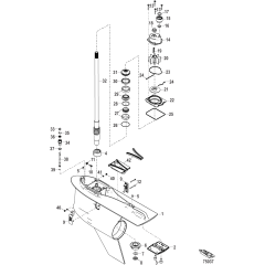 Gear Housing, Driveshaft, 6.44 Torpedo (2.08 Gear Ratio)