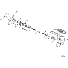 Gear Housing Propeller Shaft Command Thrust