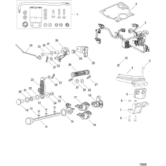 Conversion Kit Tiller Handle Models to Remote Control Models 8M0227954