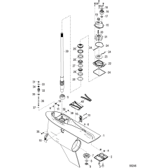 Gear Housing, Driveshaft, 6.44 Torpedo (2.08 Gear Ratio)