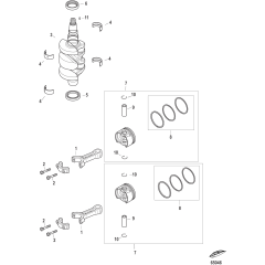Crankshaft, Pistons and Connecting Rods